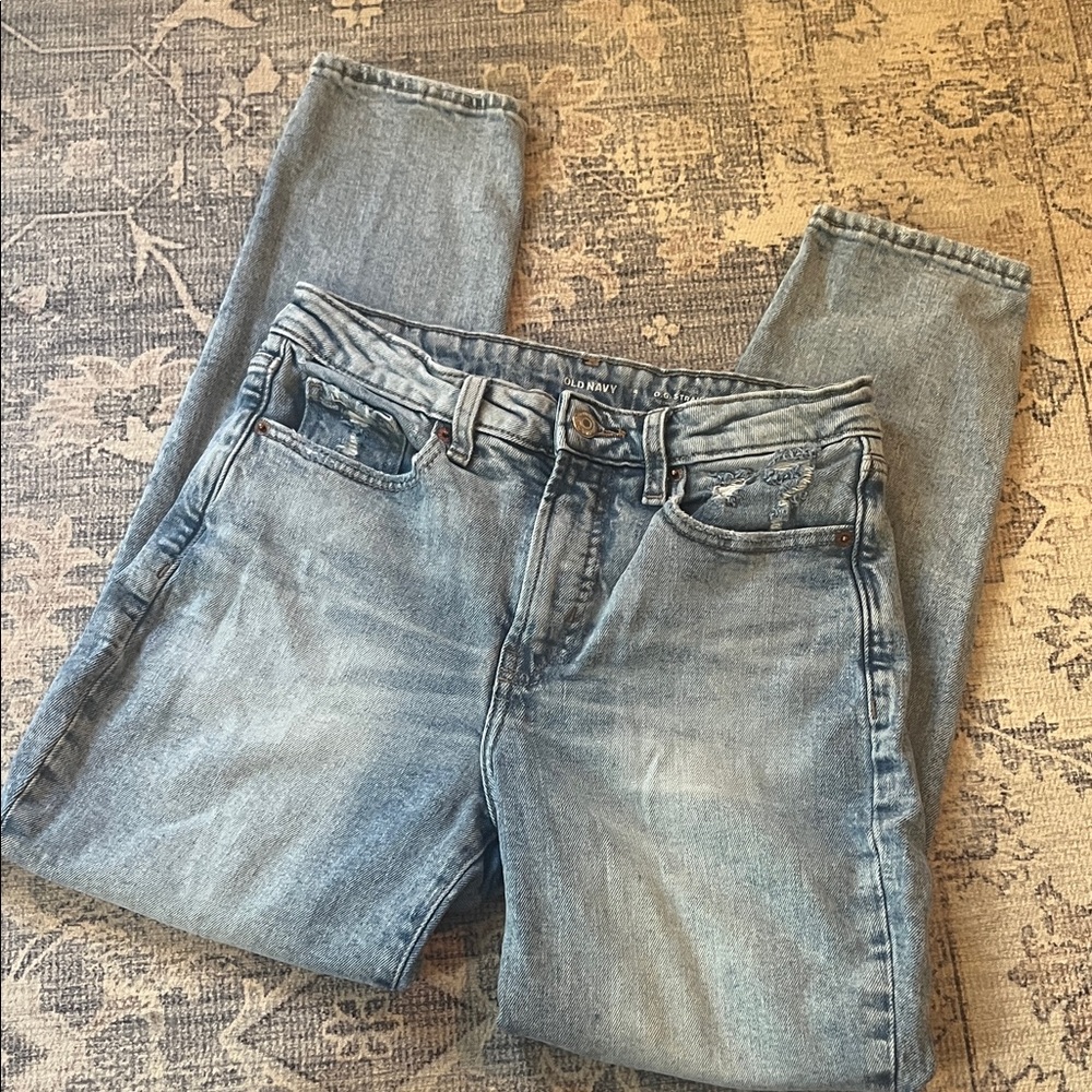 Old Navy Light Blue Straight Leg Jeans